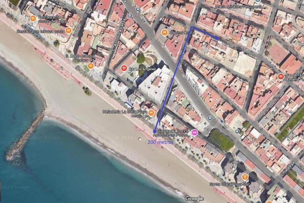 Piso A 200 Metros De La Playa Llegada Autonoma Daire Almería Dış mekan fotoğraf